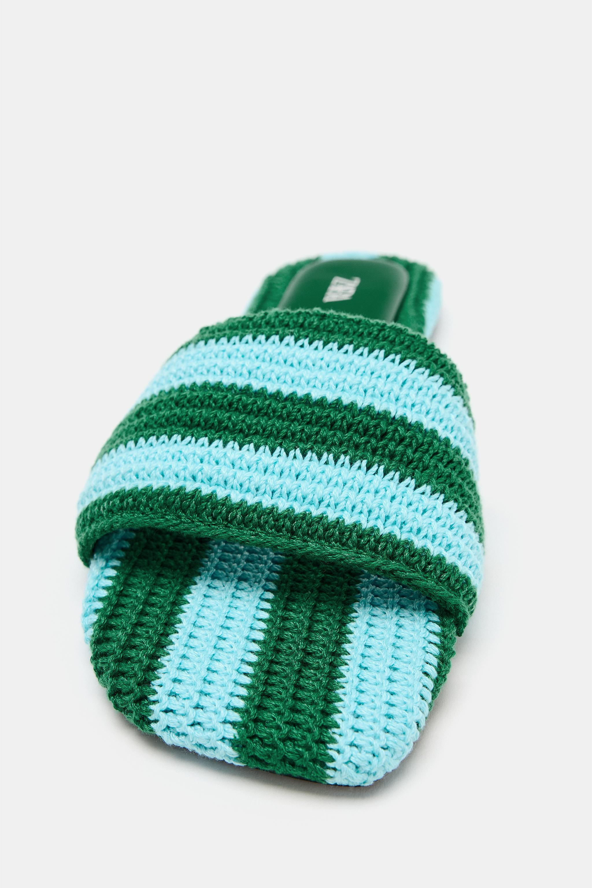 SANDALES PLATES EN CROCHET